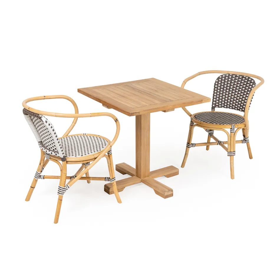 Venkovní stůl s centrální nohou různých velikostí - Yggdrasil Viadurini