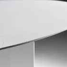 Oválný jídelní stůl z překližky s dýhou jasan - Capricorn Viadurini