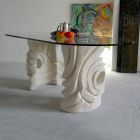 petra oválný stůl s moderním designem křišťálových Furies Viadurini