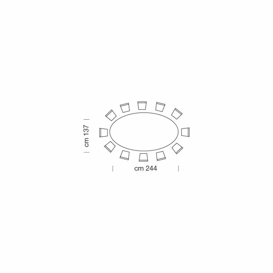 Moderní oválný stůl z Carrara nebo černého mramoru Marquinia Made in Italy – dolary Viadurini