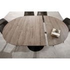 Jídelní stůl s výsuvnou kulatou deskou až 170 cm - Moreno Viadurini