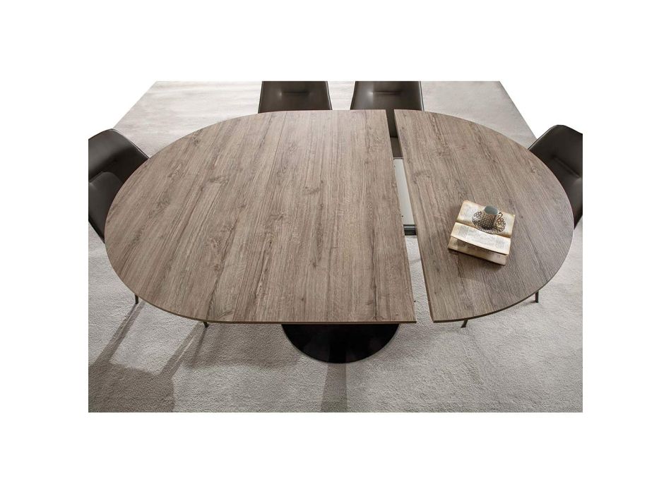 Jídelní stůl s výsuvnou kulatou deskou až 170 cm - Moreno Viadurini