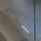 Masivní dubový pokovený stůl a křišťálová základna Made in Italy - Noelia Viadurini