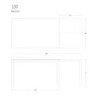 Rozkládací jídelní stůl 190 cm kov a dřevo Made in Italy - Euclidean Viadurini