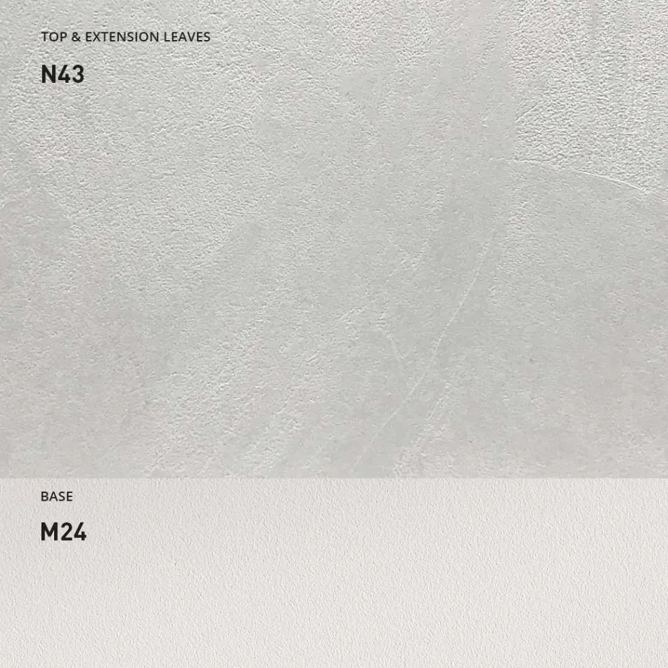 Rozkládací jídelní stůl 190 cm kov a dřevo Made in Italy - Euclidean Viadurini