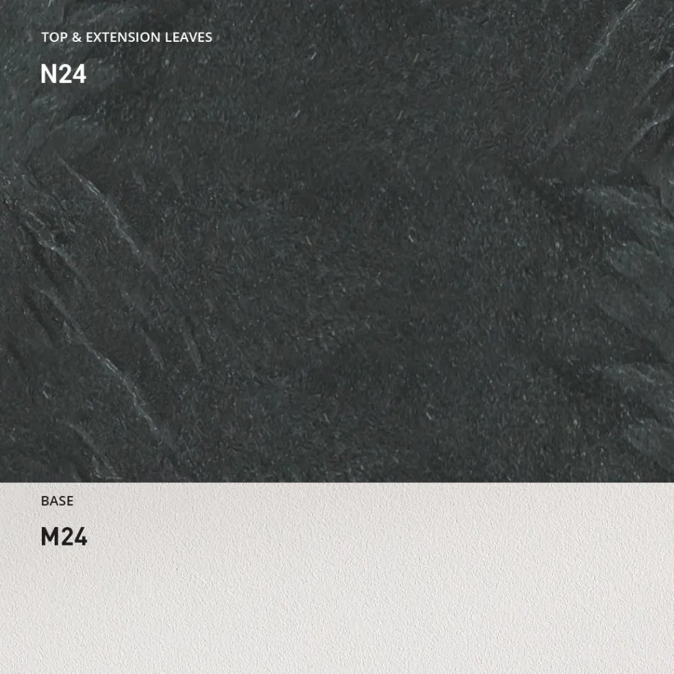 Rozkládací jídelní stůl 190 cm kov a dřevo Made in Italy - Euclidean Viadurini