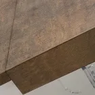 Rozkládací jídelní stůl na 255 cm z plexiskla a dřeva Made in Italy - Francoise Viadurini