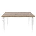 Rozkládací jídelní stůl na 255 cm z plexiskla a dřeva Made in Italy - Francoise