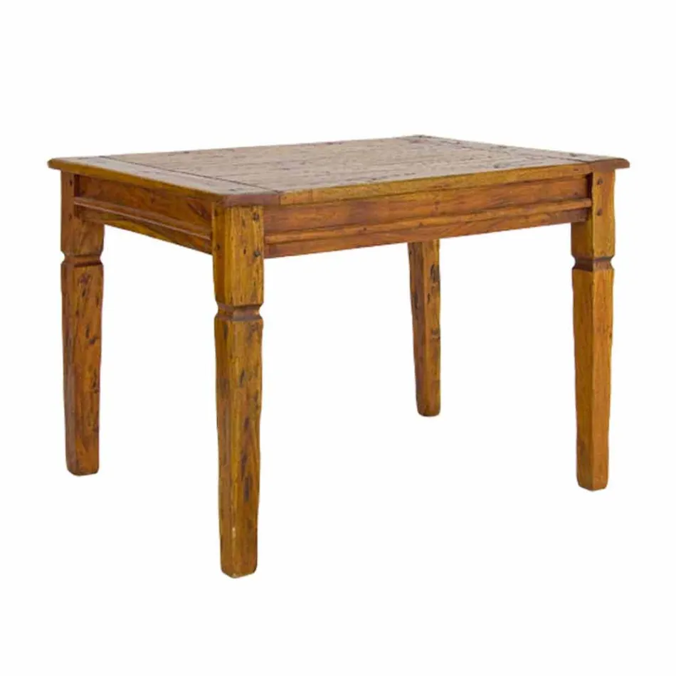 Roztažitelný jídelní stůl až 290 cm v masivním dřevěném provedení - Carbo Viadurini