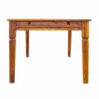 Roztažitelný jídelní stůl až 290 cm v masivním dřevěném provedení - Carbo Viadurini