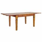 Roztažitelný jídelní stůl až 290 cm v masivním dřevěném provedení - Carbo Viadurini