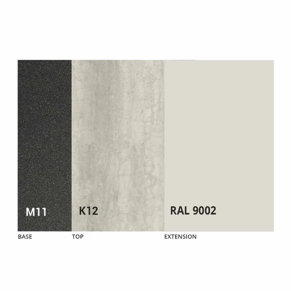 Rozkládací jídelní stůl Keramická deska až 2,8 m Made in Italy - Paoluccio Viadurini