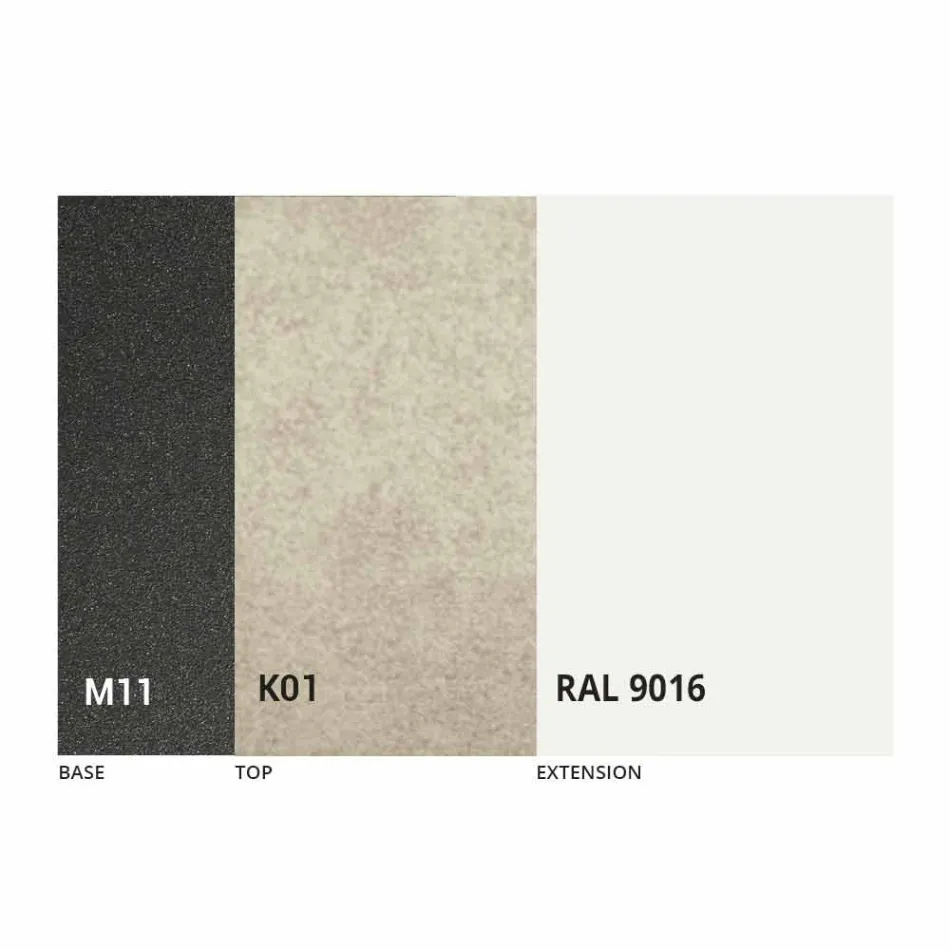 Rozkládací jídelní stůl Keramická deska až 2,8 m Made in Italy - Paoluccio Viadurini