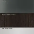 Jídelní stůl se čtvercovou skleněnou deskou a dřevěnou podnoží Made in Italy - Kuadro Viadurini