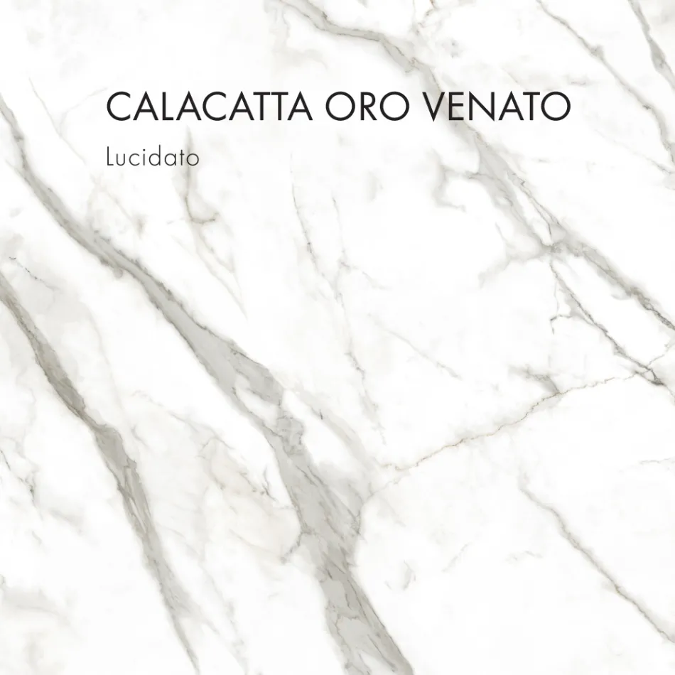 Jídelní stůl s kulatou deskou z porcelánové kameniny Made in Italy - Emilio Viadurini