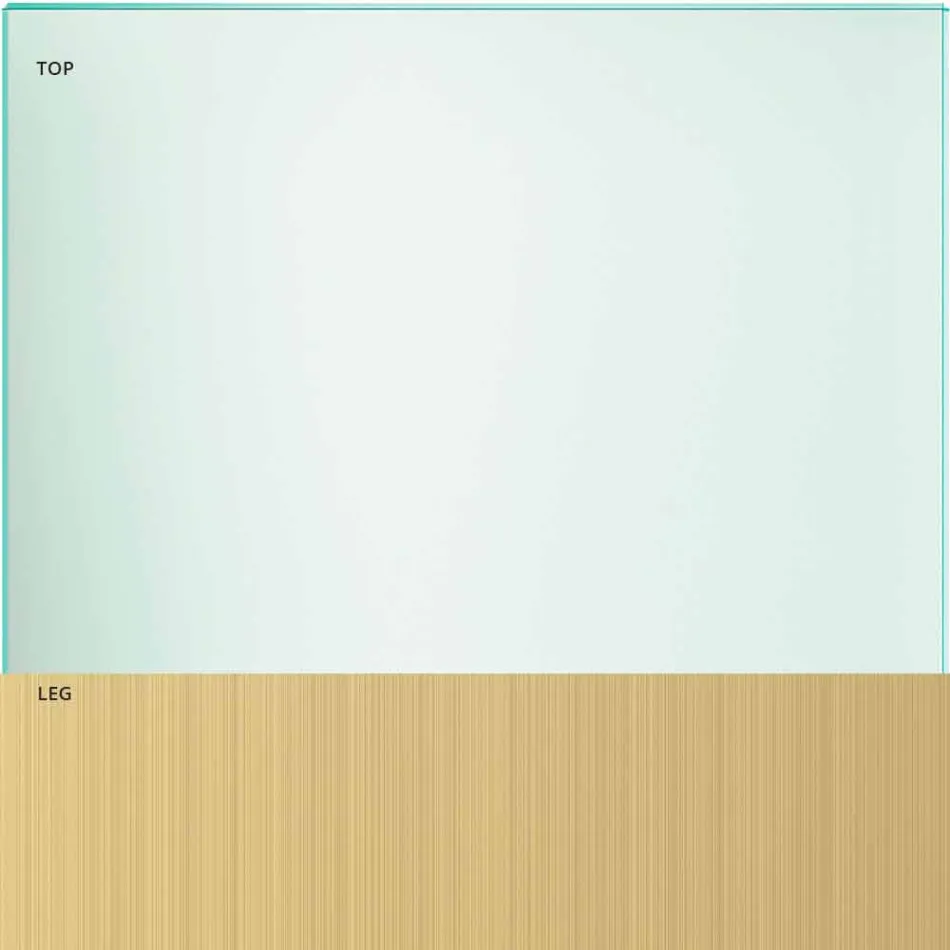 Jídelní stůl v průhledném skle a kovu různých barev 5 velikostí - Aschio Viadurini