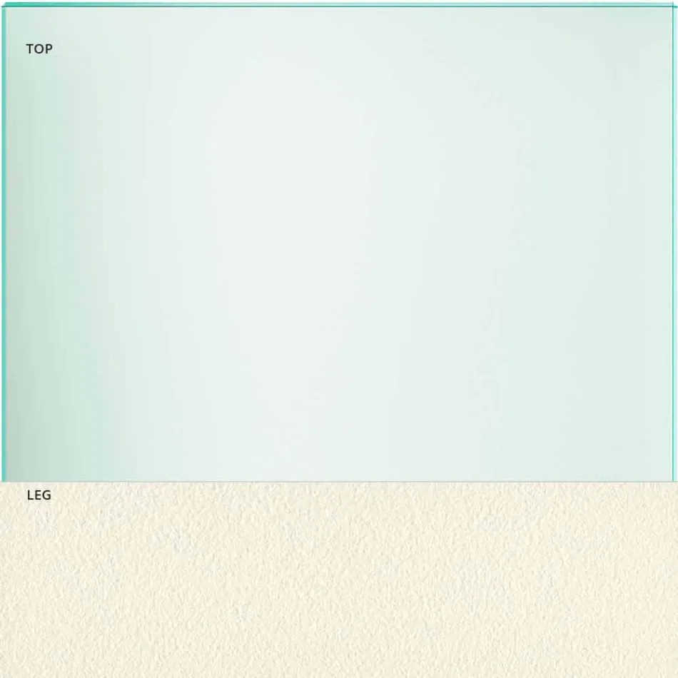 Jídelní stůl v průhledném skle a kovu různých barev 5 velikostí - Aschio Viadurini