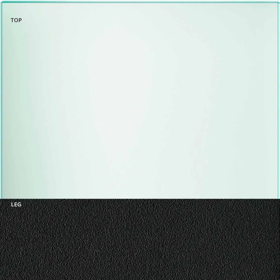 Jídelní stůl v průhledném skle a kovu různých barev 5 velikostí - Aschio Viadurini