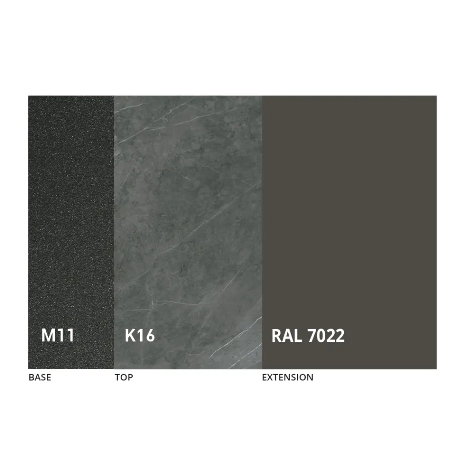 Kulatý jídelní stůl s rozkládací deskou na 180 cm Made in Italy - Muschio Viadurini