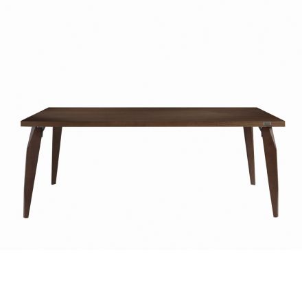 Struktura jídelního stolu a deska z masivního dřeva Made in Italy - Giustino Viadurini