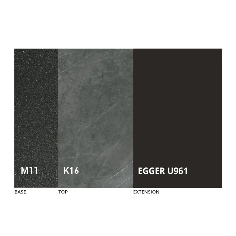 Kulatý jídelní stůl Rozkládací na 270 cm z keramiky Made in Italy - Muschio Viadurini