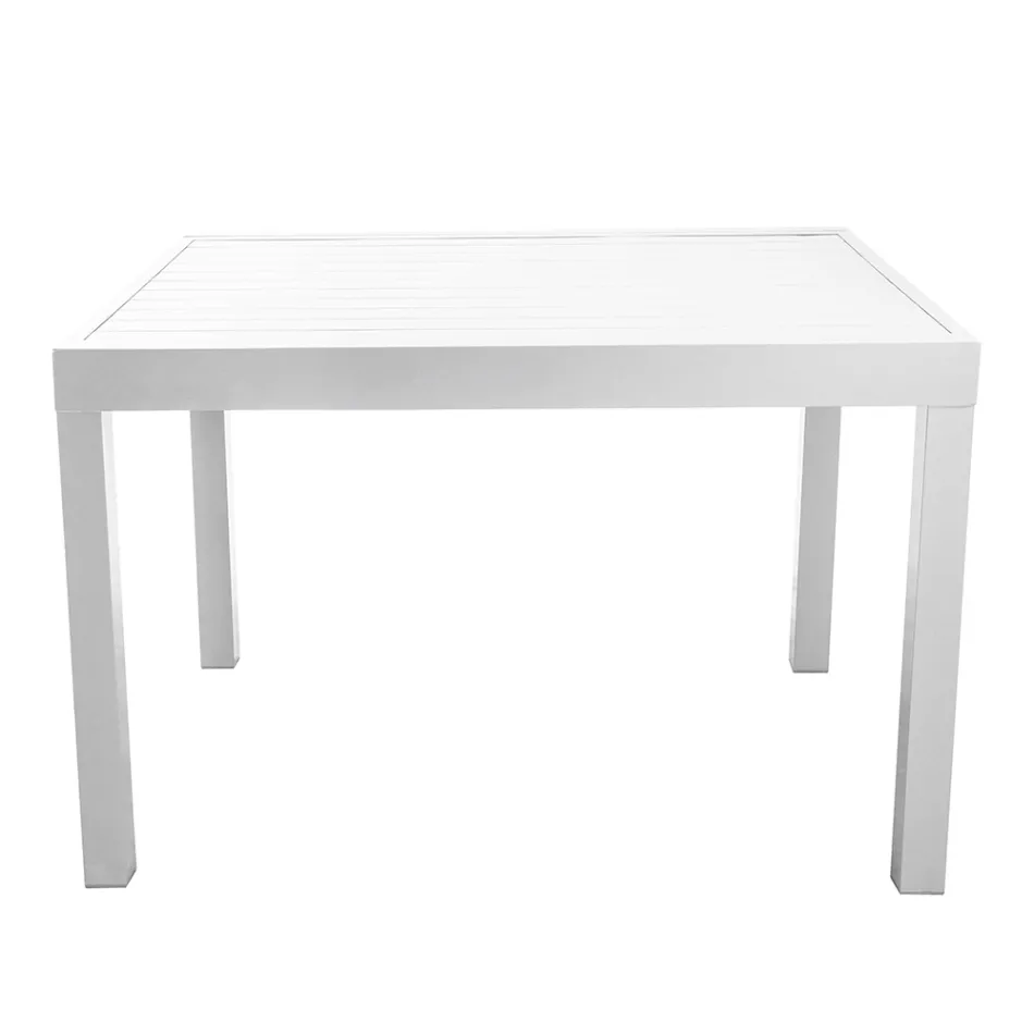 Čtvercový stůl rozkládací až na 180 cm z hliníku - Marker Viadurini