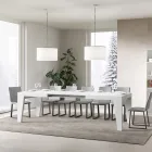 Čtvercový stůl Rozkládací na 440 cm ze dřeva Made in Italy - Květina Viadurini