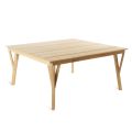 Čtvercový zahradní stůl z teakového dřeva Made in Italy - Oracle