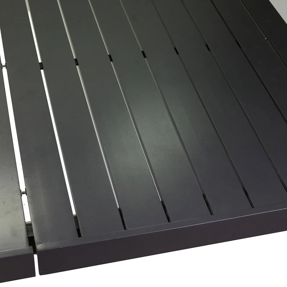 Obdélníkový stůl rozkládací až na 240 cm pro venkovní použití z hliníku - plech Viadurini