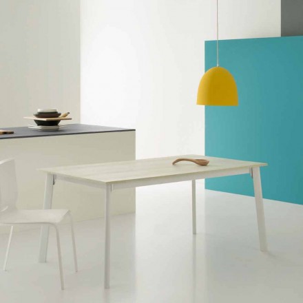 Moderní rozšiřitelný obdélníkový stůl s 6/8 místy - Sellia Basic Viadurini