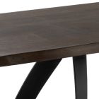 Obdélníkový stůl s deskou z dubové dýhy a hliníkovou základnou - Logan Viadurini