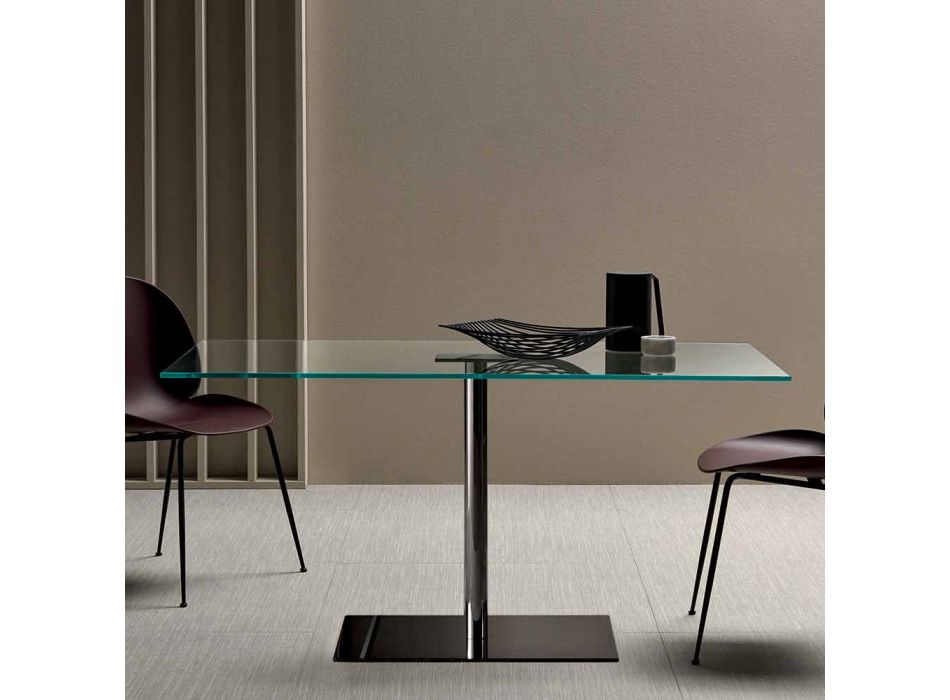 Moderní obdélníkový stůl v kouřovém nebo extrémním světle vyrobeném v Itálii - Dolce Viadurini