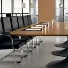 Jednací stůl ve tvaru přírodního ořechového melaminu - Gaelle Viadurini