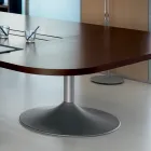 Jednací stůl ve tvaru melaminu tmavého dubu - Gaelle Viadurini