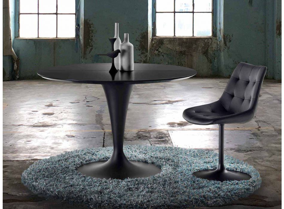 Kulatý stůl, rozšiřitelný as moderním designem - Borgia Viadurini
