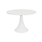 Kulatý venkovní stůl z hliníku a skla s práškovým nástřikem – pasáž Viadurini