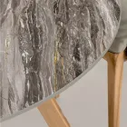 Kulatý venkovní stůl z keramiky Orobico Luxe Made in Italy - Pegaso Viadurini