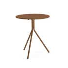 Kulatý zahradní stůl z pozinkované oceli Made in Italy - Ralph Viadurini