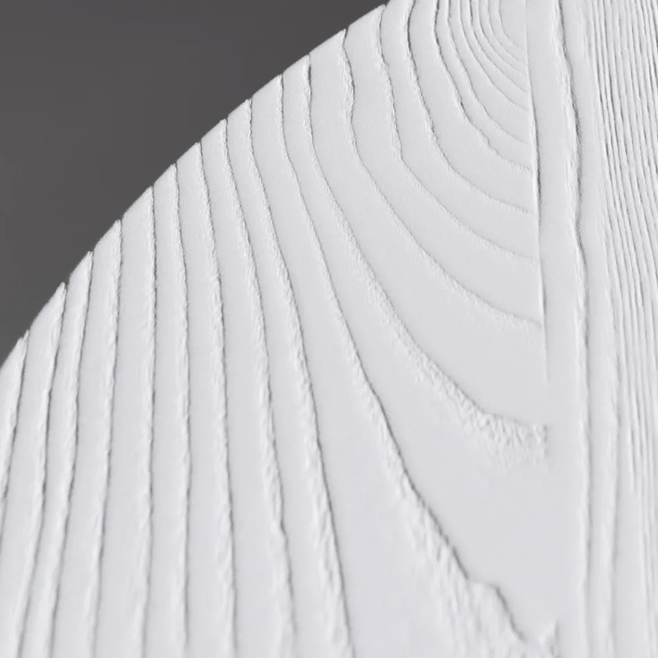 Kulatý jídelní stůl z překližky s dýhou z jasanu - Libra Viadurini