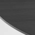 Kulatý jídelní stůl z překližky s dýhou z jasanu - Libra Viadurini