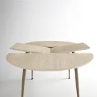 Kulatý šestimístný stůl s MDF deskou a kovovou podnoží - Croma Viadurini