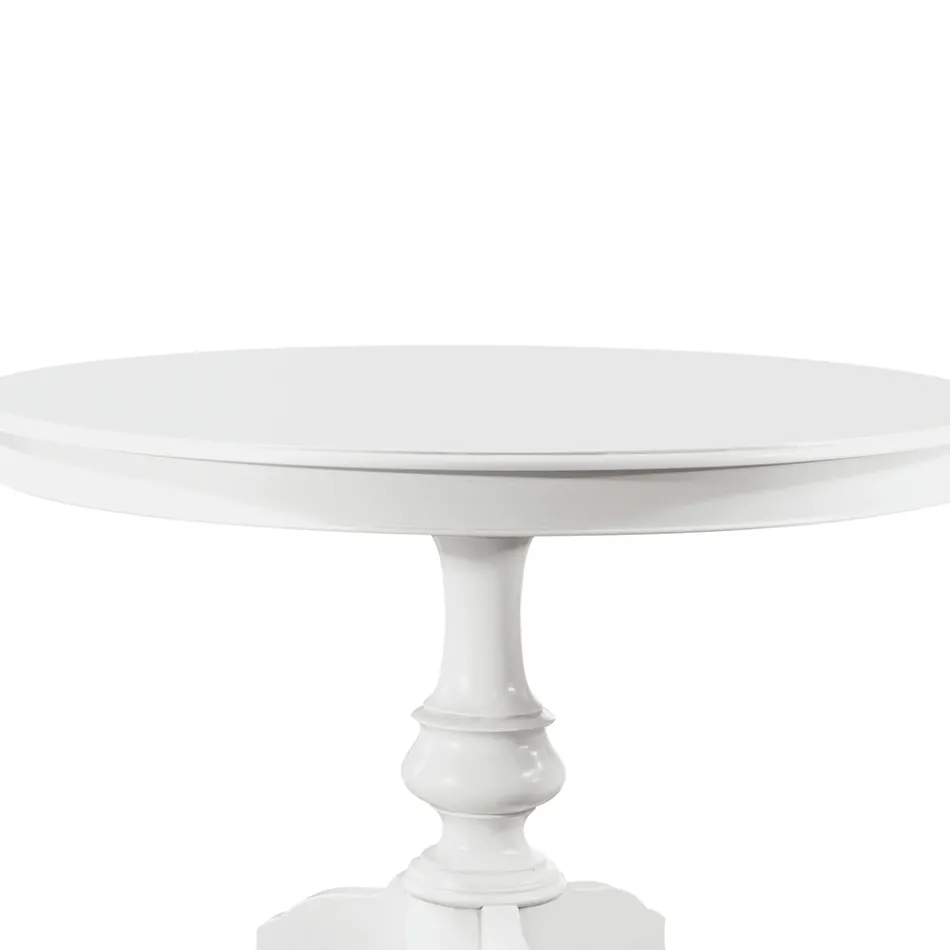 Kulatý rozkládací stůl do obývacího pokoje ze dřeva Made in Italy - Vittoria Viadurini