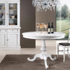 Kulatý rozkládací stůl do obývacího pokoje ze dřeva Made in Italy - Vittoria Viadurini