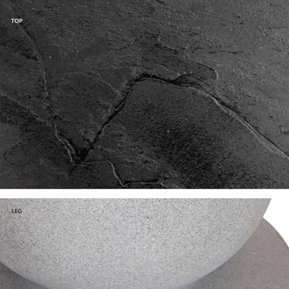 Klasický design kulatý stůl, Ø140 a HPL top - devatenácté století Slide Viadurini