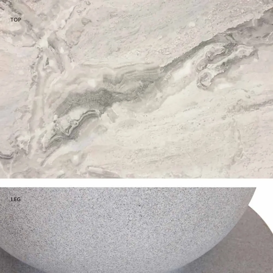 Klasický design kulatý stůl, Ø140 a HPL top - devatenácté století Slide Viadurini