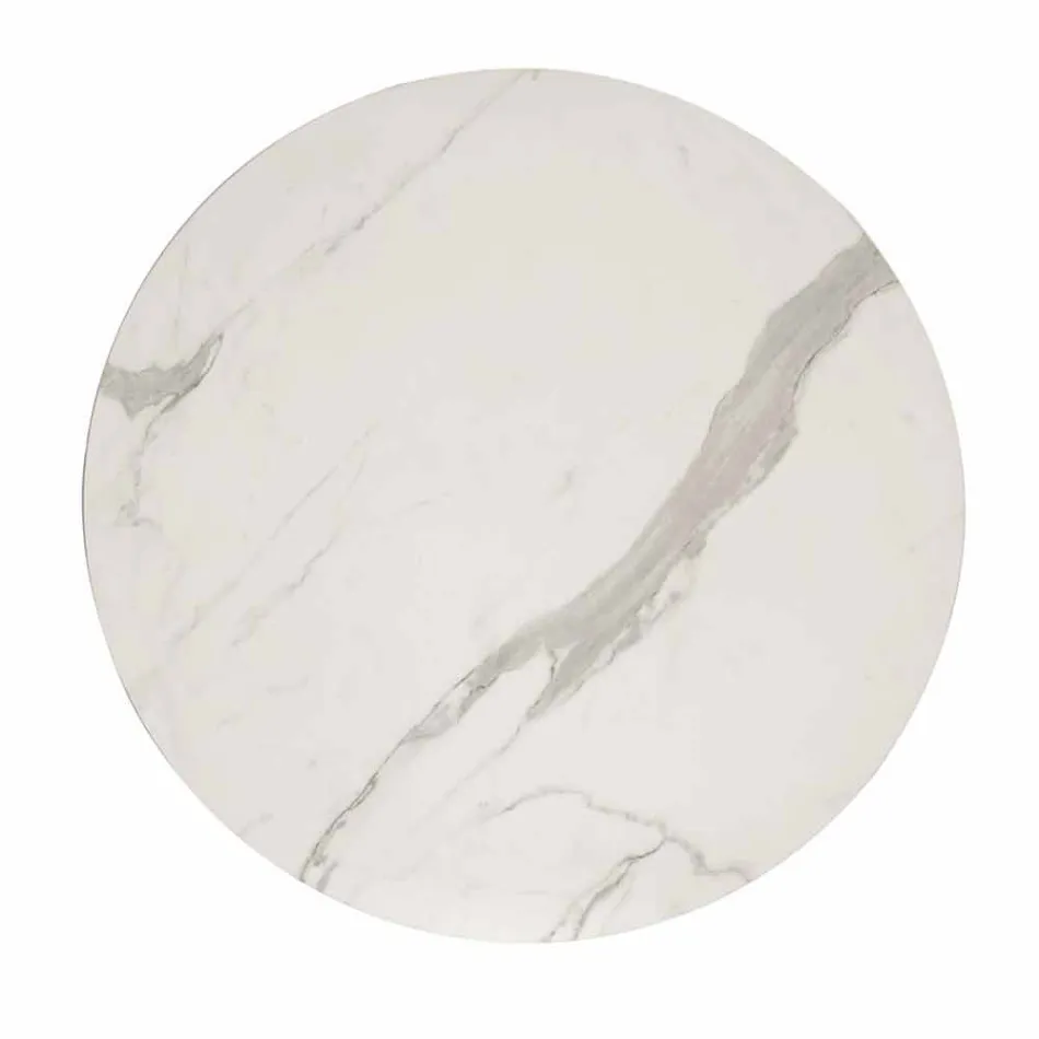 Klasický design kulatý stůl, Ø140 a HPL top - devatenácté století Slide Viadurini