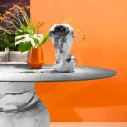 Klasický design kulatý stůl, Ø140 a HPL top - devatenácté století Slide Viadurini