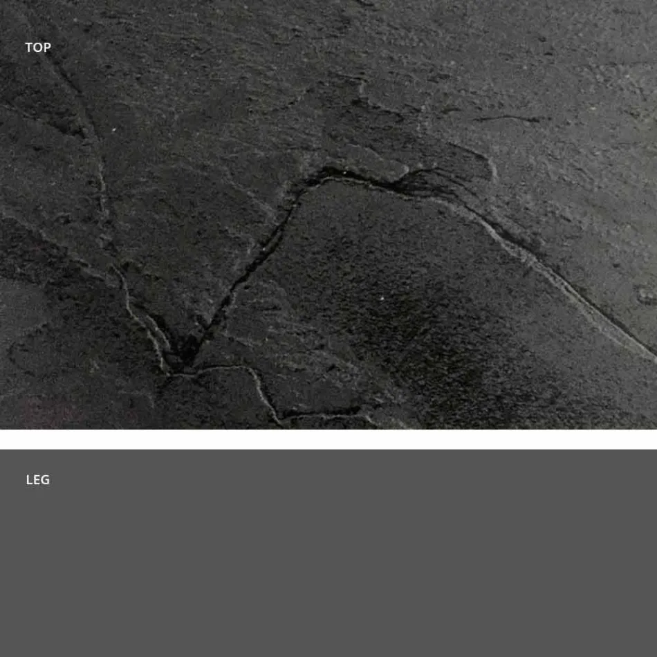 Klasický design kulatý stůl, Ø140 a HPL top - devatenácté století Slide Viadurini