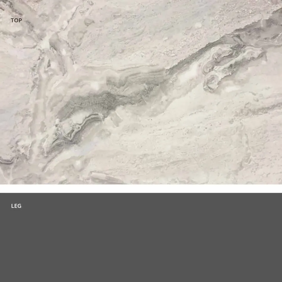 Klasický design kulatý stůl, Ø140 a HPL top - devatenácté století Slide Viadurini