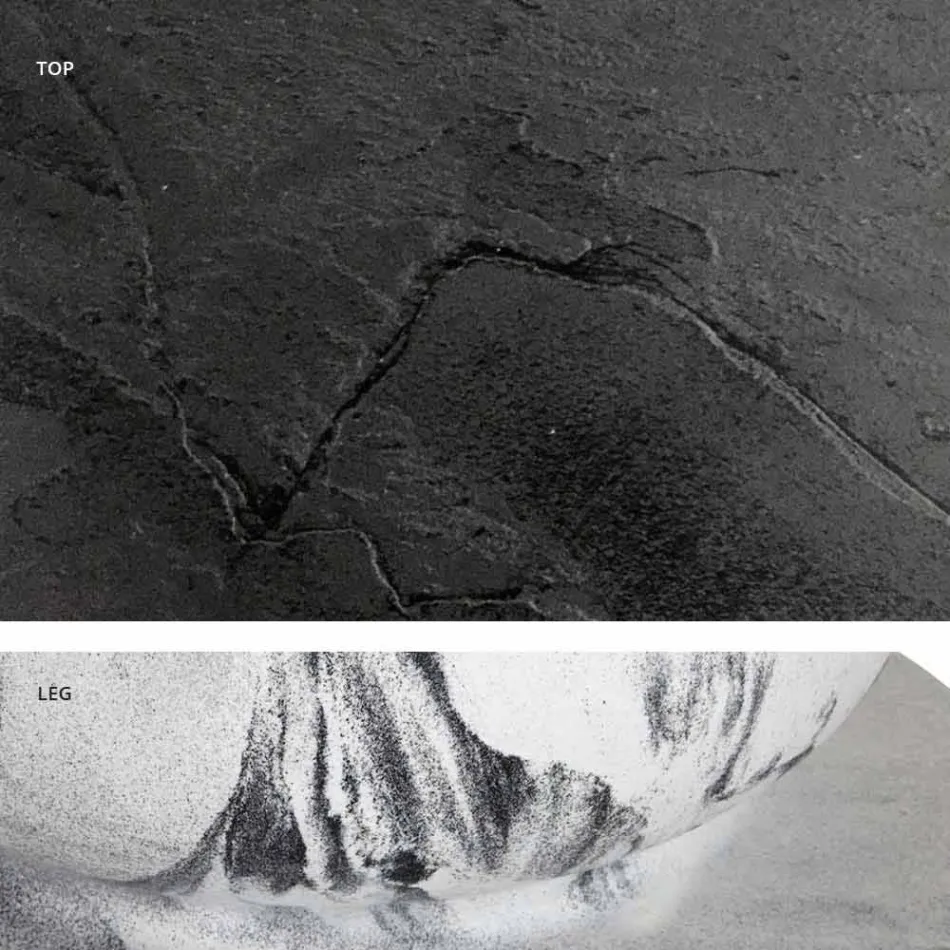 Klasický design kulatý stůl, Ø140 a HPL top - devatenácté století Slide Viadurini